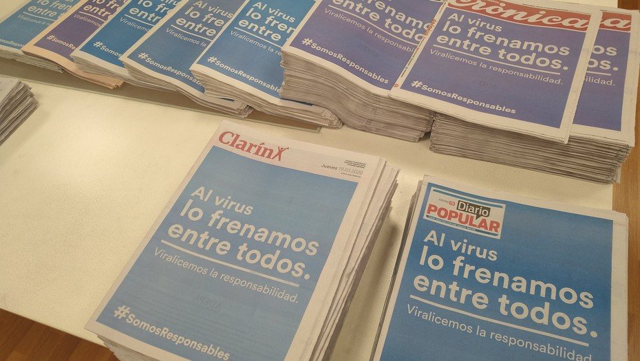 Coronavirus: los medios de la Argentina unidos con la campaña #SomosResponsables 